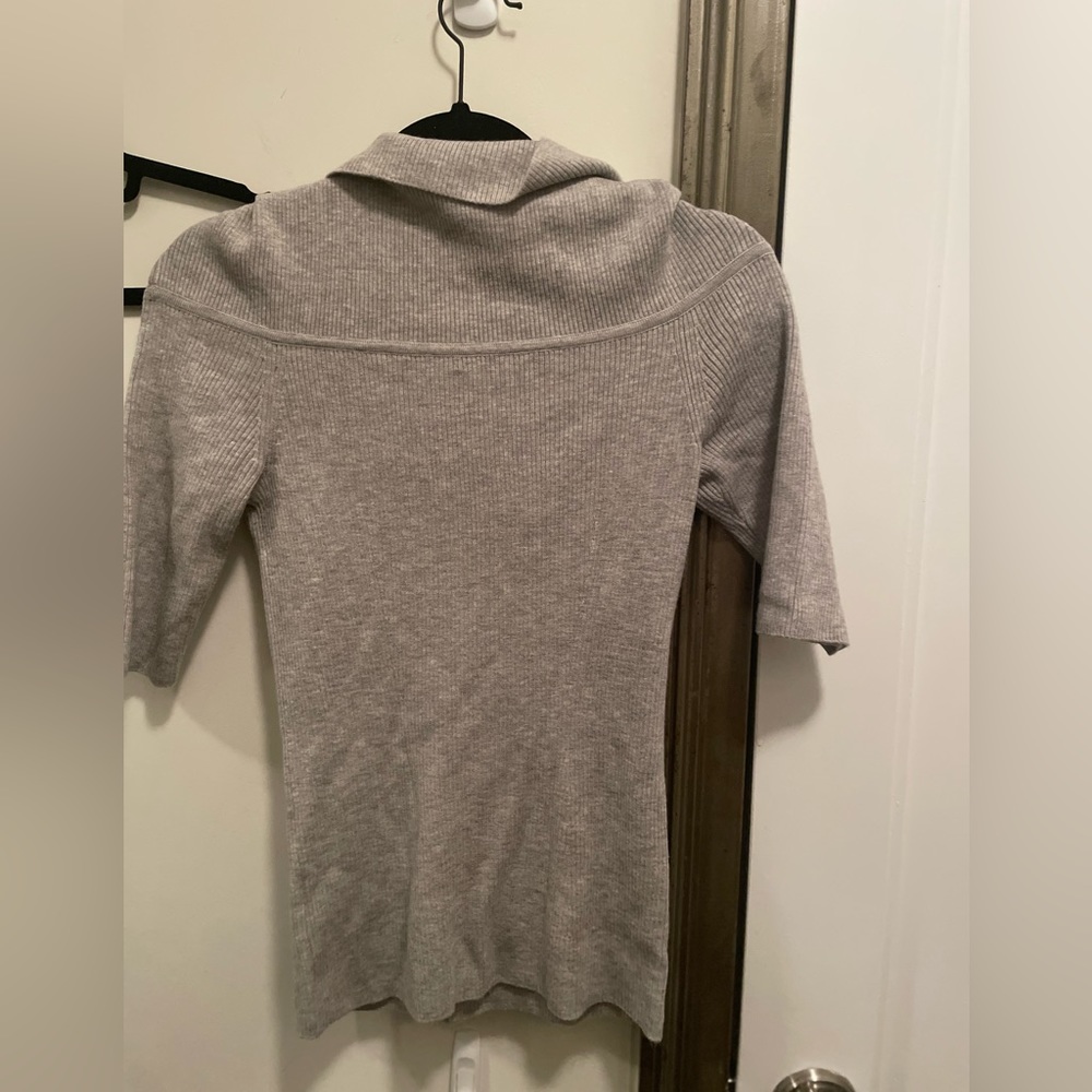 Vince grey off the shoulder sweater - short sleeve! No stains - barely worn